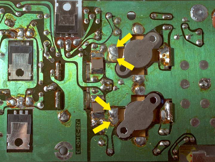 TS430 PA: Faulty base vias.