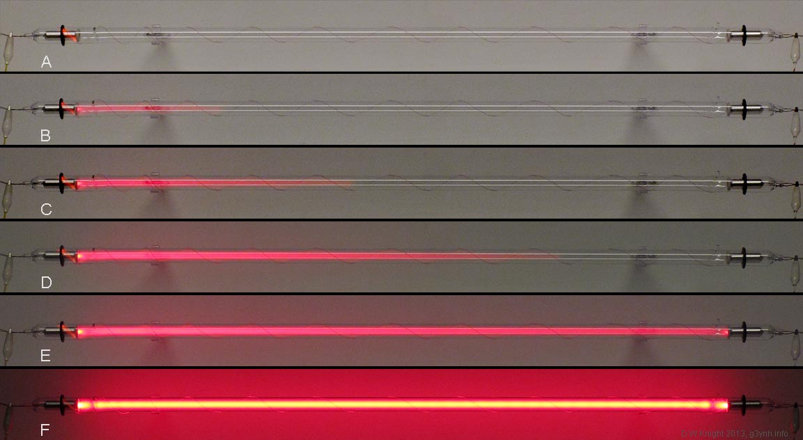 Neon tube priming sequence