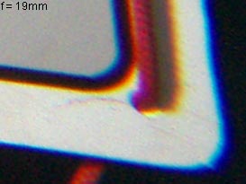 flat port with 19mm lens - Corner detail