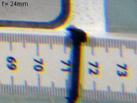 flat port with 24mm lens - Corner detail