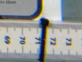 flat port with 35mm lens - Corner detail