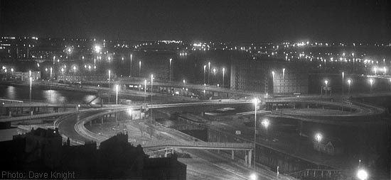 Hotwells, Bristol, by night.