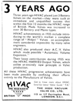 Hivac Advert