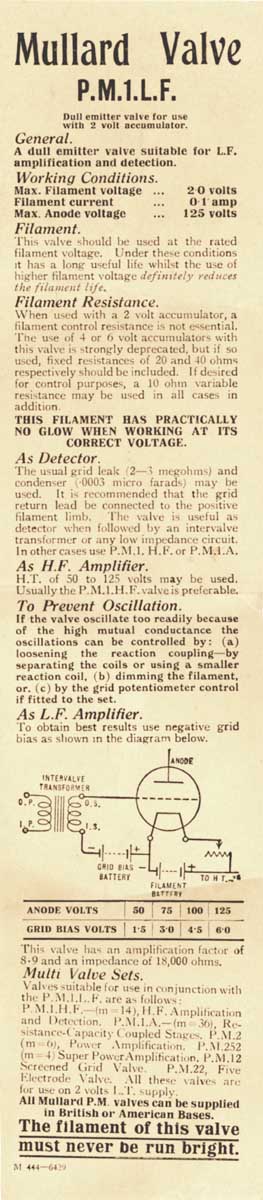 leaflet from box