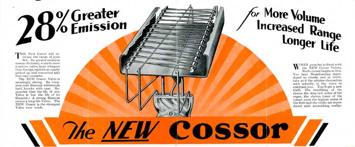 cossor leaflet