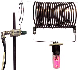 Parallel resonance indicated using a neon strobotron tube