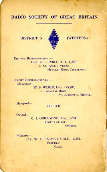 1932 District 5 Convention Meeting