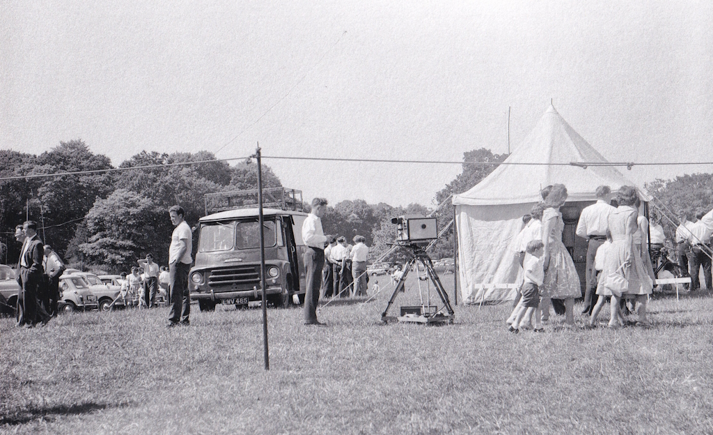 A TV crew filing at the Longleat rally